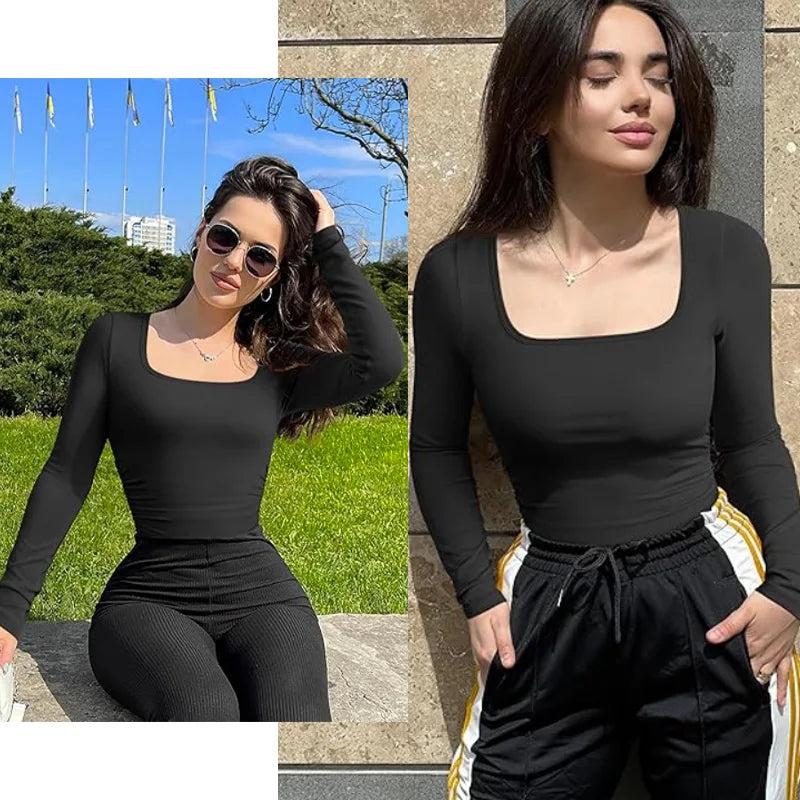 GUUDIA Seamless Long Sleeve Bodysuit – Tummy & Waist Shaper