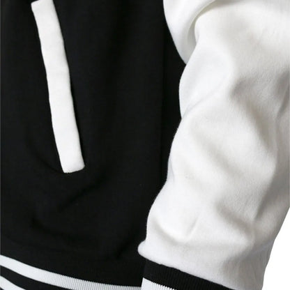 Women’s warm fleece jacket, New York print. Keywords: winter, casual, baseball style
