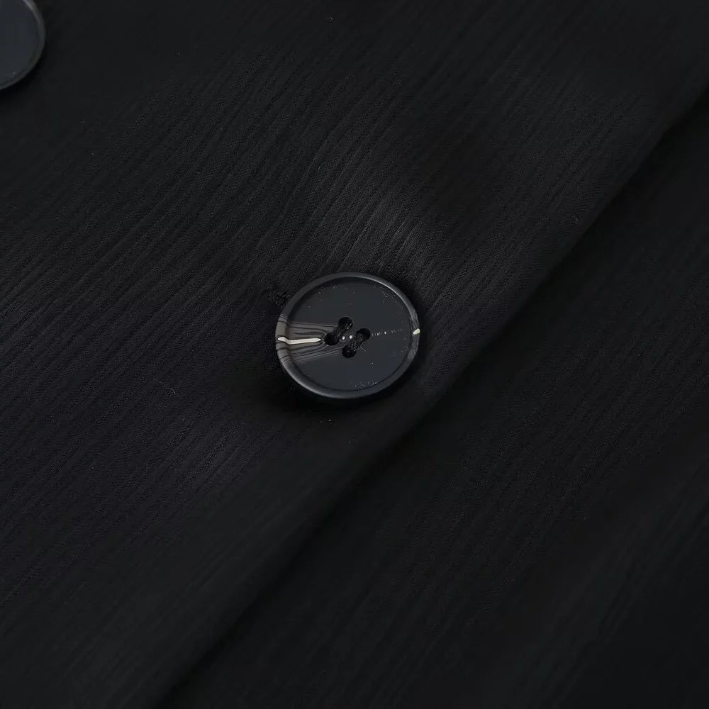 Women's EU/US Style Double-Breasted Suit Set