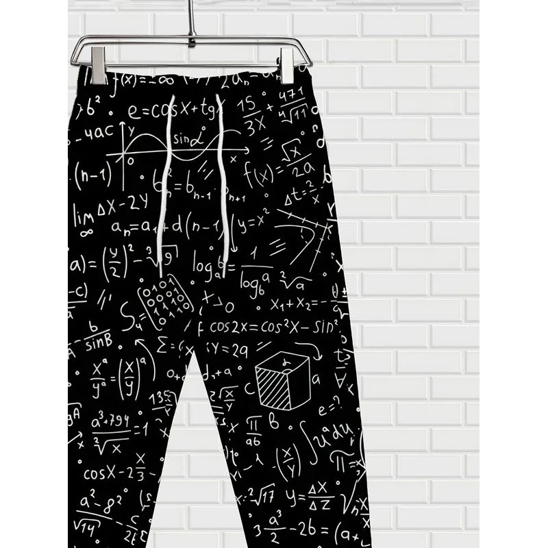 Men's Autumn 2025 Street Trousers – Soft 3D Graffiti