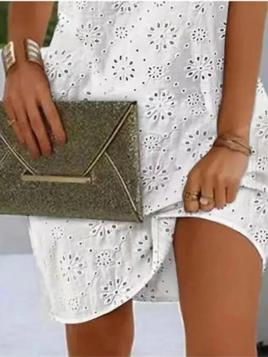 V-Neck Sleeveless Mini Dress – Summer