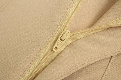 TRAFZA Women High Waist Slim Pants Office & Street Style 2024