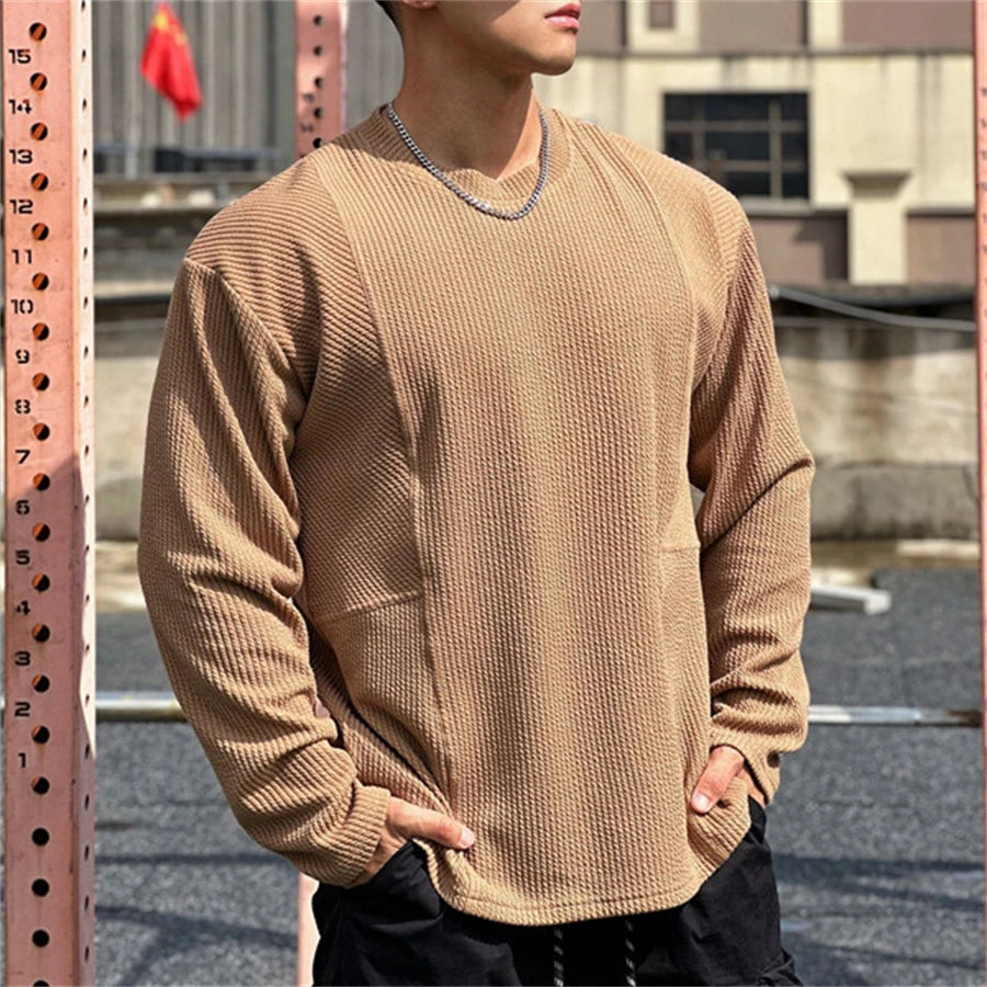 Men's long sleeve T-shirt casual sports fitness running