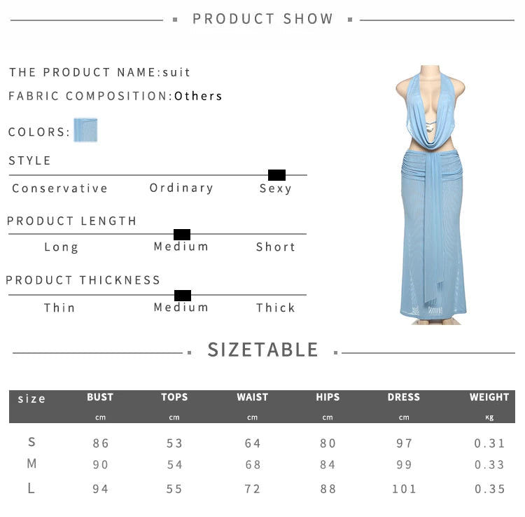 Sisterlinda Mesh Lace 2-Piece Party Set