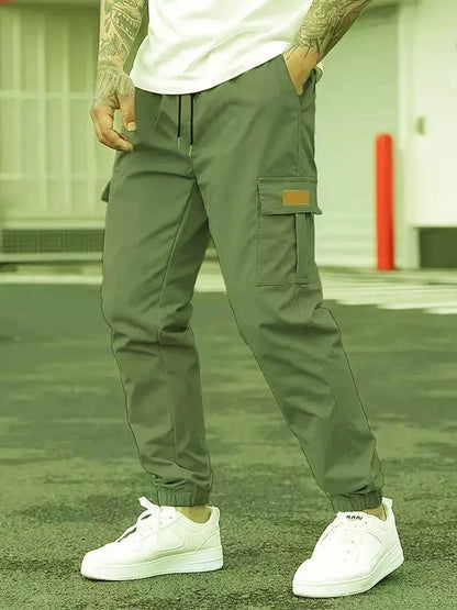 Men's Casual Cargo Jogger Pants – Relaxed Fit Outdoor Sweatpants