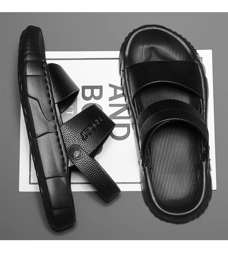 Men's casual summer sandals soft sole beach shoes