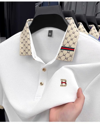 Luxury B letter polo shirt men summer fashion