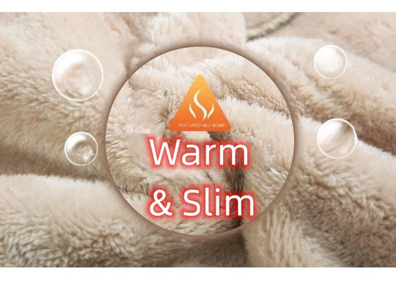 Cozy high-waist corduroy pants for winter