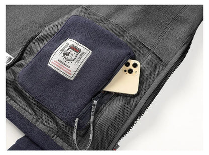 Men’s Jacket, Winter Fleece, Tactical, Outdoor, Hiking, Army