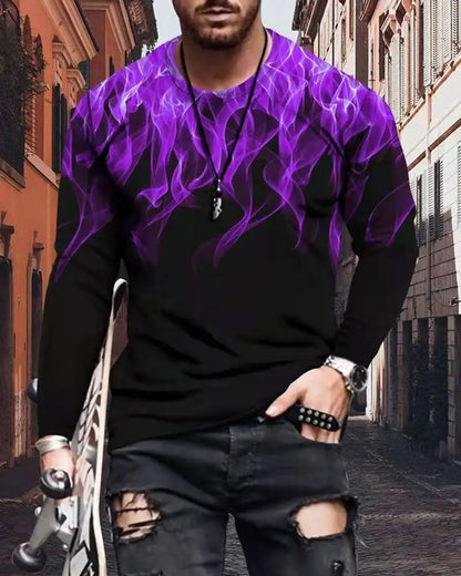 Men's Y2K Graphic Long Sleeve Tee