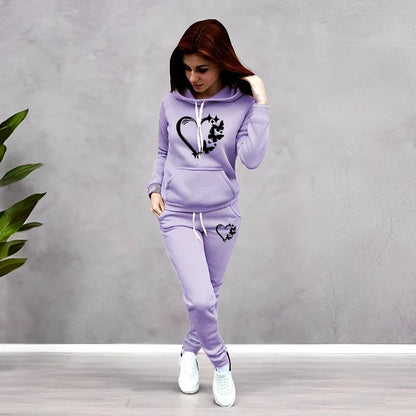 Women's Butterfly Jogger Set – Hoodie & Sweatpants 2025