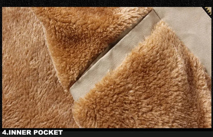 Men's Jacket Winter Coat Casual, Warm Thickened Zipper Large Cold-proof