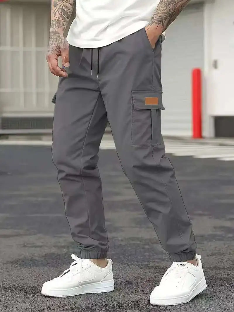 Men's Casual Cargo Jogger Pants – Relaxed Fit Outdoor Sweatpants